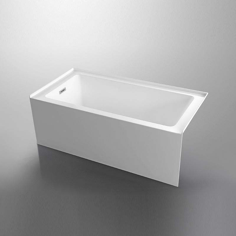 60 x 30 Zoll Acryl Alkovenwanne China Hersteller, Badewanne mit linkem Ablauf in Weiß