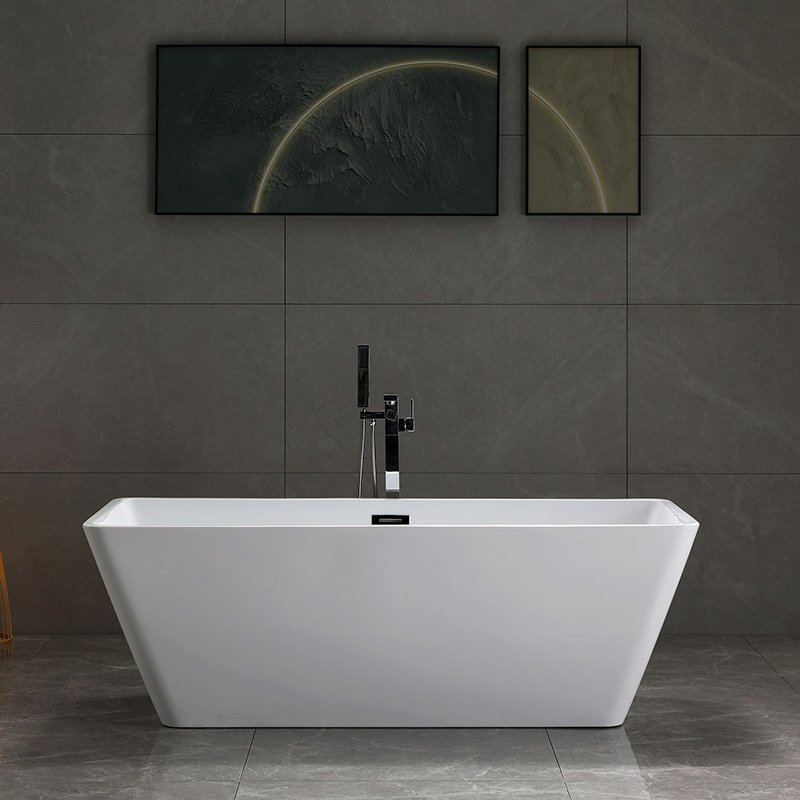 Freistehende rechteckige quadratische Badewanne aus Acryl von Italy Design 1500 1700